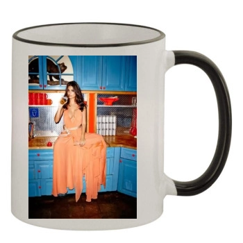 Emily Ratajkowski 11oz Colored Rim & Handle Mug