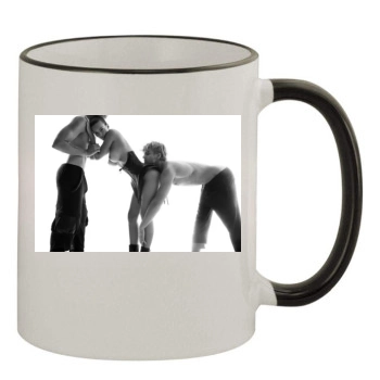 Emily Ratajkowski 11oz Colored Rim & Handle Mug