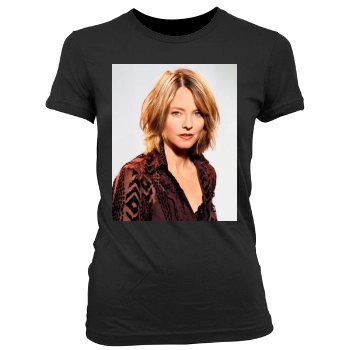 Jodie Foster Women's Junior Cut Crewneck T-Shirt