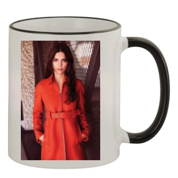 Emily Ratajkowski 11oz Colored Rim & Handle Mug