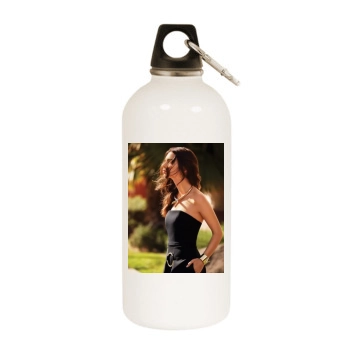 Emily Ratajkowski White Water Bottle With Carabiner