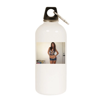 Emily Ratajkowski White Water Bottle With Carabiner