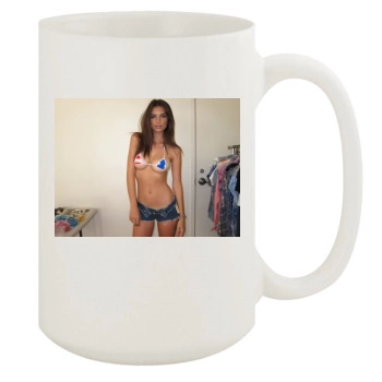 Emily Ratajkowski 15oz White Mug