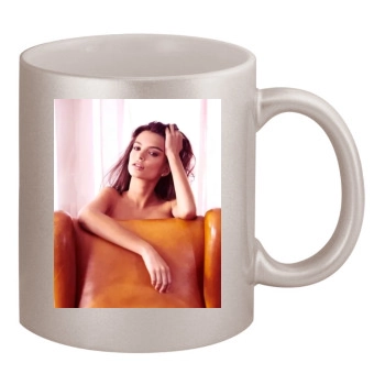 Emily Ratajkowski 11oz Metallic Silver Mug