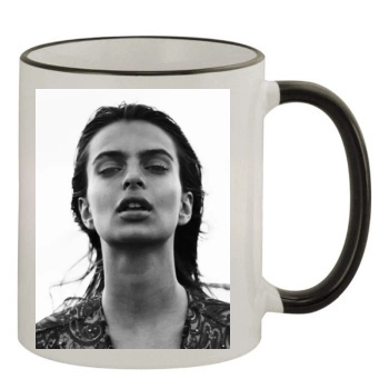 Emily Ratajkowski 11oz Colored Rim & Handle Mug