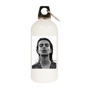 Emily Ratajkowski White Water Bottle With Carabiner