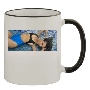 Emily Ratajkowski 11oz Colored Rim & Handle Mug