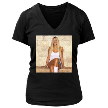 Jodie Marsh Women's Deep V-Neck TShirt