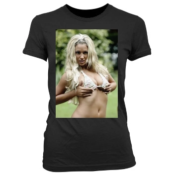 Jodie Marsh Women's Junior Cut Crewneck T-Shirt