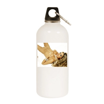 Jodie Marsh White Water Bottle With Carabiner