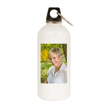 Eva Camenzind White Water Bottle With Carabiner