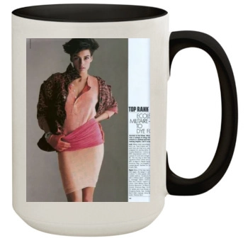 Famke Janssen 15oz Colored Inner & Handle Mug