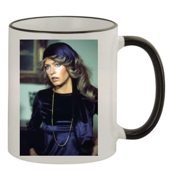 Farrah Fawcett 11oz Colored Rim & Handle Mug