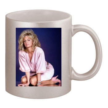 Farrah Fawcett 11oz Metallic Silver Mug