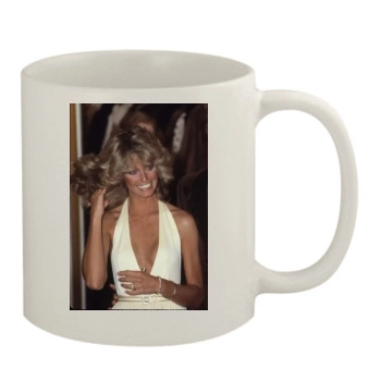 Farrah Fawcett 11oz White Mug