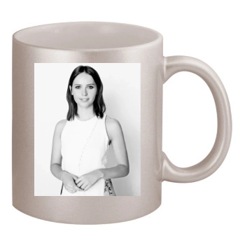 Felicity Jones 11oz Metallic Silver Mug