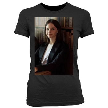 Felicity Jones Women's Junior Cut Crewneck T-Shirt