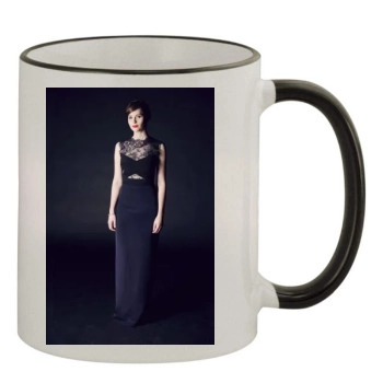 Felicity Jones 11oz Colored Rim & Handle Mug