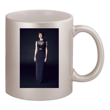 Felicity Jones 11oz Metallic Silver Mug