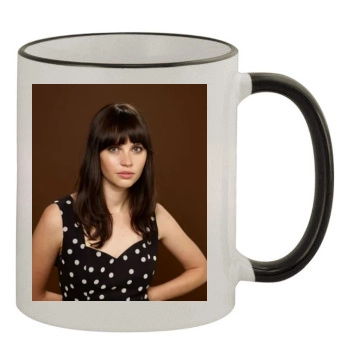 Felicity Jones 11oz Colored Rim & Handle Mug