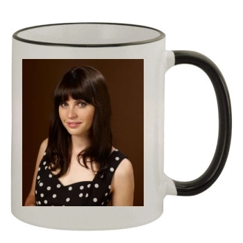 Felicity Jones 11oz Colored Rim & Handle Mug