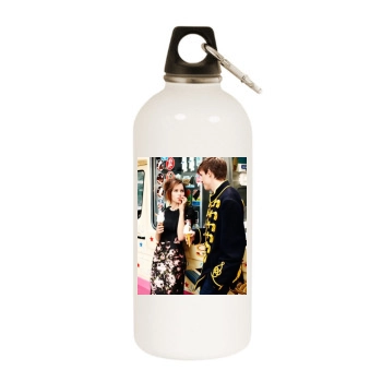 Felicity Jones White Water Bottle With Carabiner