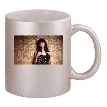 Felicity Jones 11oz Metallic Silver Mug