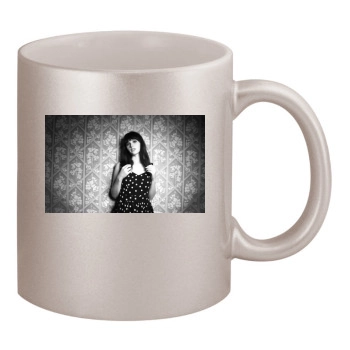 Felicity Jones 11oz Metallic Silver Mug