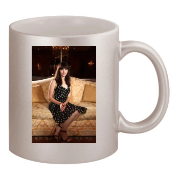 Felicity Jones 11oz Metallic Silver Mug