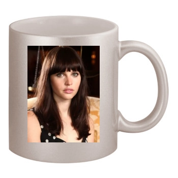 Felicity Jones 11oz Metallic Silver Mug