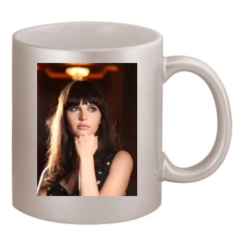 Felicity Jones 11oz Metallic Silver Mug