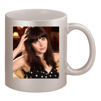 Felicity Jones 11oz Metallic Silver Mug