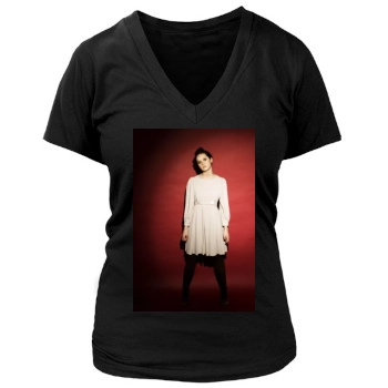 Felicity Jones Women's Deep V-Neck TShirt