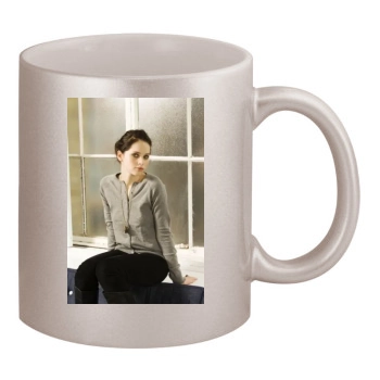 Felicity Jones 11oz Metallic Silver Mug