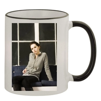 Felicity Jones 11oz Colored Rim & Handle Mug