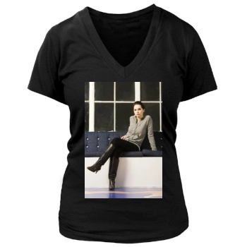 Felicity Jones Women's Deep V-Neck TShirt