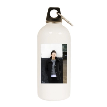 Felicity Jones White Water Bottle With Carabiner