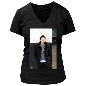 Felicity Jones Women's Deep V-Neck TShirt