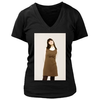 Felicity Jones Women's Deep V-Neck TShirt