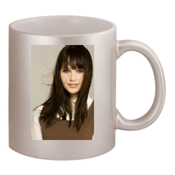 Felicity Jones 11oz Metallic Silver Mug