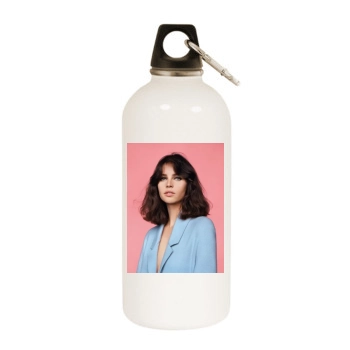 Felicity Jones White Water Bottle With Carabiner