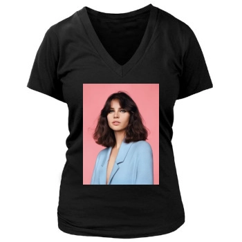 Felicity Jones Women's Deep V-Neck TShirt