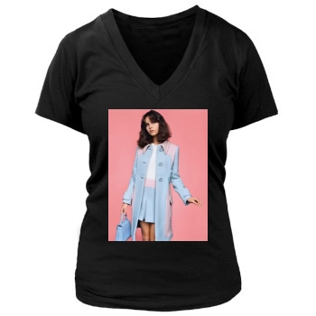 Felicity Jones Women's Deep V-Neck TShirt