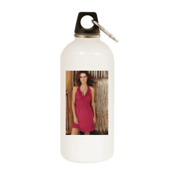 Filippa Hamilton White Water Bottle With Carabiner