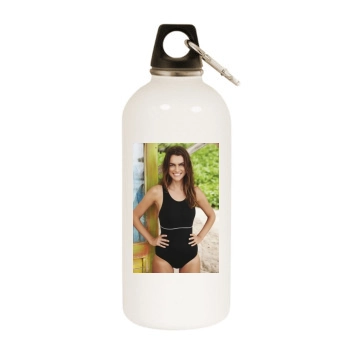 Filippa Hamilton White Water Bottle With Carabiner