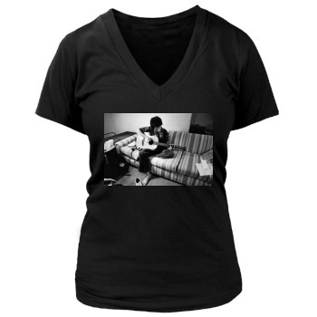 Freddie Mercury Women's Deep V-Neck TShirt