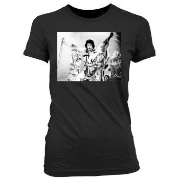 Freddie Mercury Women's Junior Cut Crewneck T-Shirt