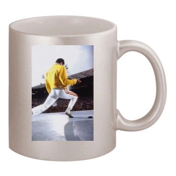 Freddie Mercury 11oz Metallic Silver Mug