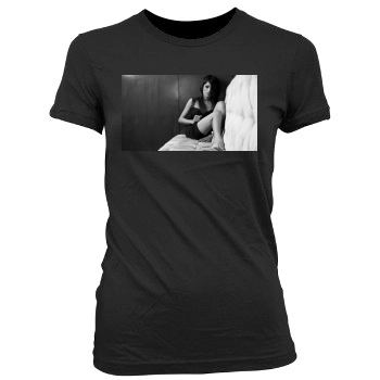 Freida Pinto Women's Junior Cut Crewneck T-Shirt