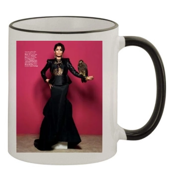 Freida Pinto 11oz Colored Rim & Handle Mug